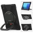 thumbnail image 4 of XYX Case for Samsung Galaxy Tab A7 10.4 inch SM-T500/SM-T505, 360 Degree Rotating Hand Grip Shockproof Cover with Shoulder Strap, Black, 4 of 7