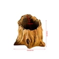 thumbnail image 2 of GadgetVLot 20cm x 11cm x 6cm Imitative Wood Cement Plant Pot with Handmade Retro Design, 2 of 18