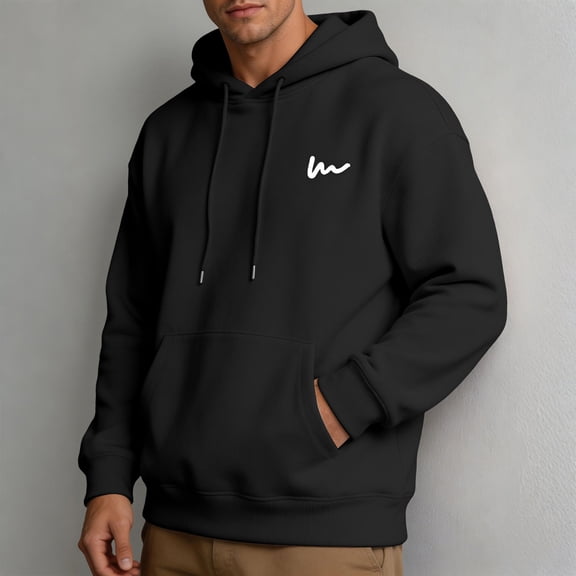 Bnwani Mens Hoodie, Winter and Fall Warm Drawstring With Pocket