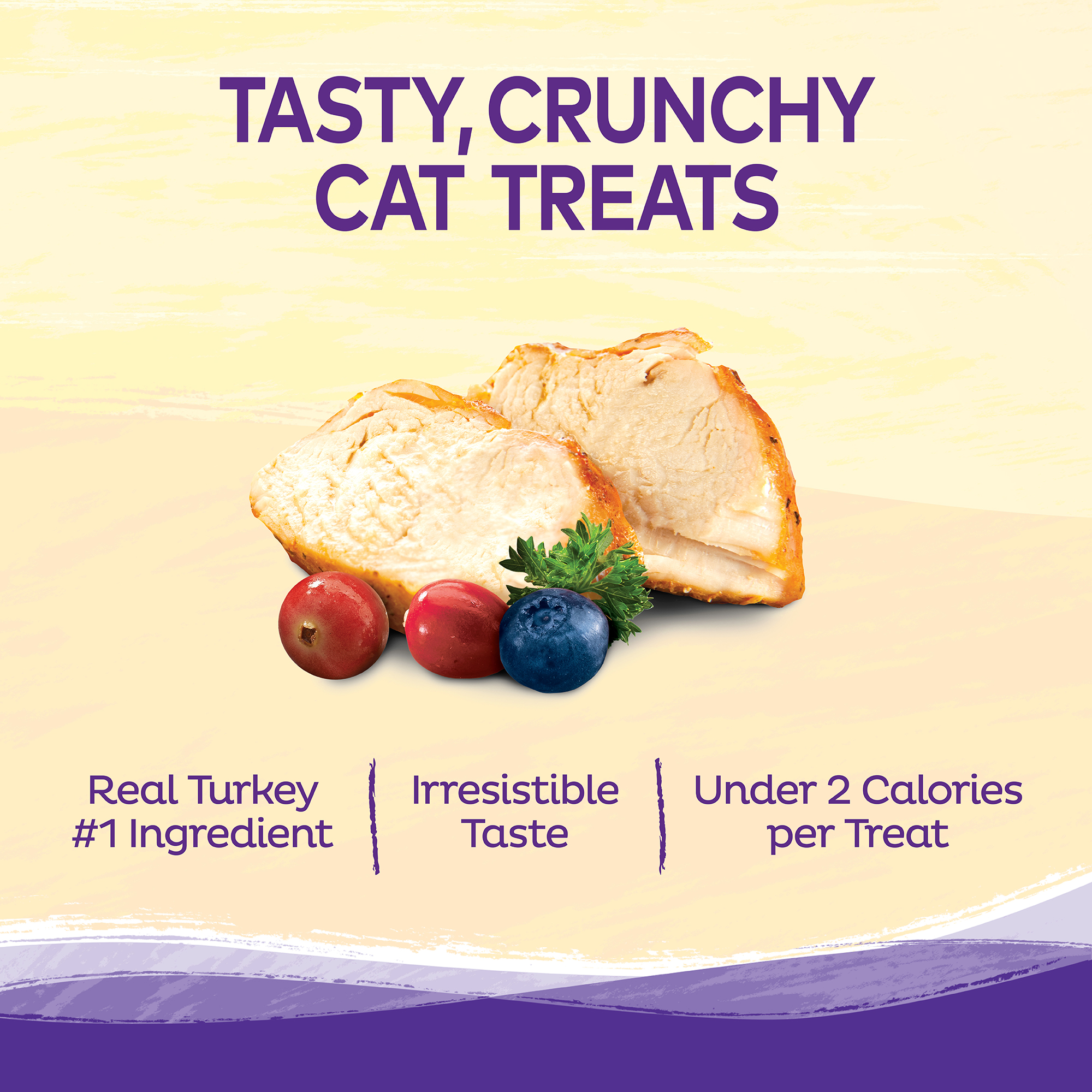 Wellness Kittles Crunchy Natural Grain Free Cat Treats, Turkey & Cranberry, 2-Ounce Bag - image 4 of 8