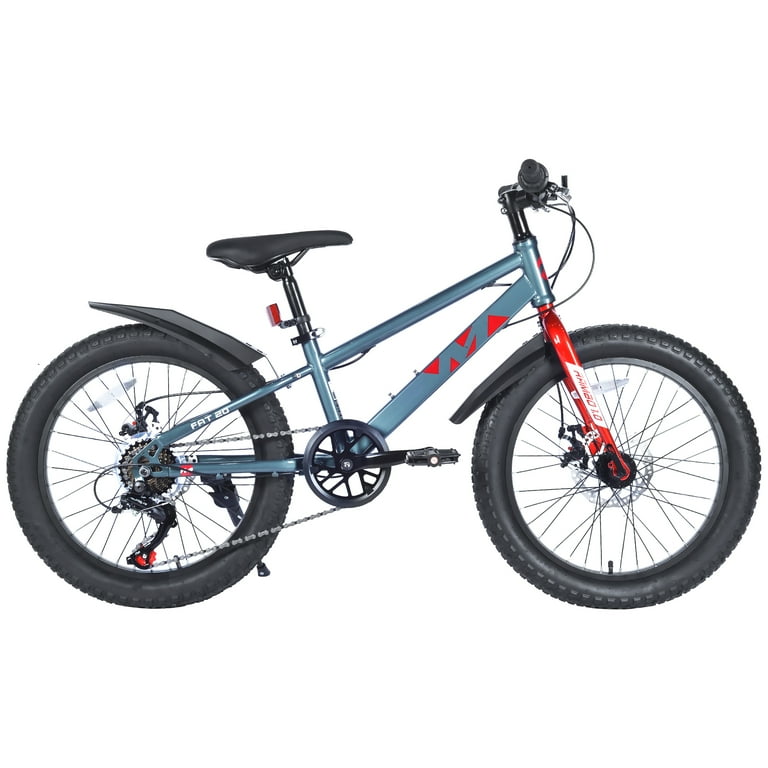 Aukfa 20 Inch Fat Tire Mountain Bike for Boys & Girls,Kids