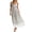 Light Blue, variant on Women's Printed Tie Shoulder Midi Cami Dress with 100% Polyester Fabric for Elegant Everyday Wear and Effortless Style
