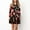 Black, variant on TopLLC Long Sleeve Round-Neck Dress And Winter Women Causal Christmas Printing Long Sleeve Loose Dress Women Dress