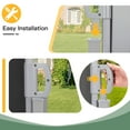 thumbnail image 6 of AECOJOY 236" x 63" Black Polyester Double Retractable Outdoor Privacy Screen, 6 of 8