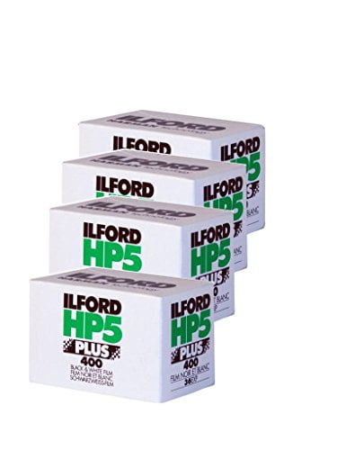 36 expositions 4 Pack Ilford HP5 Plus 35 mm ISO 400 film dimpression noir et blanc 