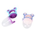 thumbnail image 2 of Alimentador de alimentos para bebés bolsa de silicona suave Juguete para la dentición infantil Diseño de manija de cabeza grande para bebés para bebés para niños pequeños ANGGREK Otros, 2 of 8