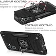 thumbnail image 3 of Samsung Galaxy A13 5G Case, Circlemalls Ring Stand Shockproof Cover+Screen Protector-Black, 3 of 8
