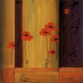 thumbnail image 2 of Li-Leger, Don 12x12 White Modern Wood Framed Museum Art Print Titled - Poppy Tile I, 2 of 4