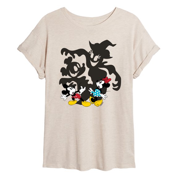Disney - Halloween Mickey and Minnie Shadows Relaxed Fit T-Shirt