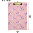 thumbnail image 3 of FMSHPON Cute Unicorn Star Clipboard Hardboard Wood Nursing Clip Board and Pull for Standard A4 Letter 13x9 inches, 3 of 7