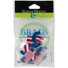Eyelet Outlet Shape Brads 12/Pkg-Flags & Hats