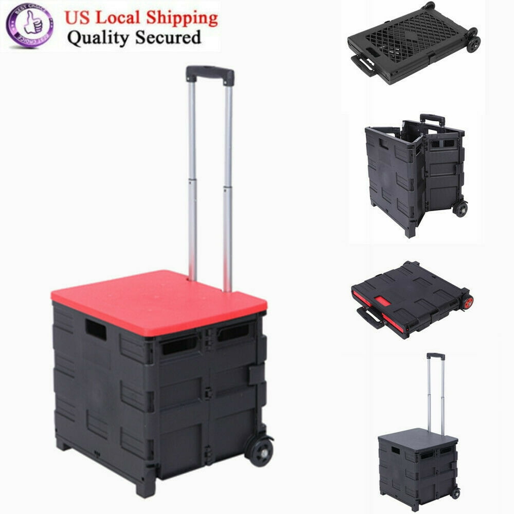 2 Wheels Rolling Utility Cart, Heavy Duty Light Weight 80LB Load