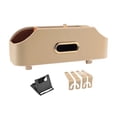thumbnail image 3 of Organizador para respaldo de asiento de coche, porta pañuelos, 2 portavasos, fácil instalación, ideal para viajes por carretera Beige, 3 of 8