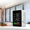 thumbnail image 2 of 6 In 1 Air Quality Monitors Multifunctional Digital Temperature Humidity Tester Carbon Dioxide TVOC HCHO Detector, 2 of 4