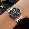 thumbnail image 2 of Fsqjgq Watches for Men Classic Stainless Steel Date Sport Quartz Analog Wrist Watch Mens Dress Watches Red, 2 of 8