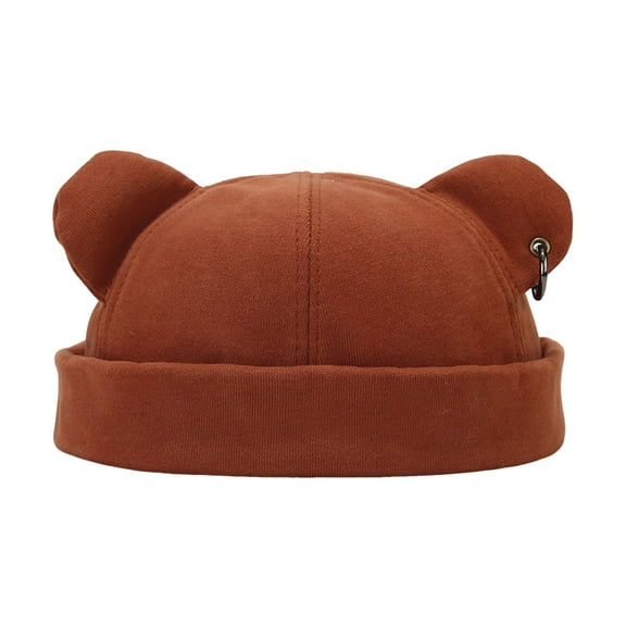 Fall Winter Hats For Women Men Street Fashion Bear Ear Hop Hat Warm Thickened Cap Unisex Brimless Cap