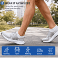 thumbnail image 5 of 6 Pairs Socks Womens Cushioned Low Cut Invisible Liner Socks for Sneakers Casual Daily Wear, 5 of 5