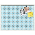 thumbnail image 2 of PinPix 40x30 Custom Cork Bulletin Board Bule Polka Dot Poster Board Has a Fabric Style Canvas Finish, Framed in Bule Polka Dot, by ArtToFrames (PinPix-341), 2 of 6