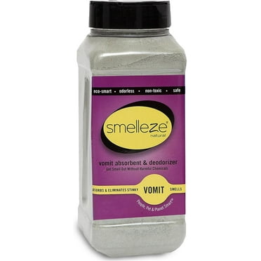 SMELLEZE Eco Vomit Absorbent & Odor Remover: 50 lb. Granules Stops Throw-Up Smell