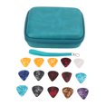 thumbnail image 1 of Guitar Pick Holder Case, Waterproof Guitar Pick Bag Set Large Space Scratch Resistant  For Storage Blue With Strap, 1 of 8