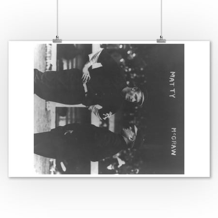 Christy Mattewson John Mcgraw Ny Giants Baseball Photo 9x12