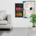 thumbnail image 3 of 37*10*65cm Modern Wall Safe Steel Wall-mounted Safe w/ Keys, Hidden Wall Safe Black for Bedrooms, Studies, 3 of 14