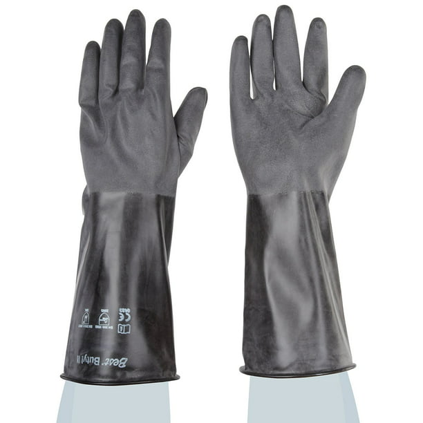 Showa 874R-07 Unlined Butyl Gloves Small - Walmart.com