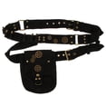 thumbnail image 3 of Hombres Mujeres Steampunk Riñoneras multifunzionale Riñonera Cinturón de cadera cinturo Cartera Monedero Negro Hugo Paquete de la cintura Steampunk, 3 of 8