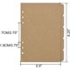 thumbnail image 2 of juegos de tarjetas de pestañas de página de índice divisor de papel Kraft para carpetas de anillas de 6 agujeros cuadernos diario de viaje planificador (a5), 2 of 5
