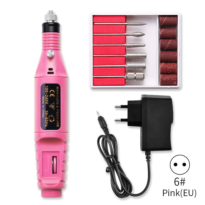 Nail Drill Machine Electric Portable Acrylic Nail Kit Nail File Set for Manicure Pedicure Polishing Walmart