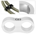 thumbnail image 4 of TKSE Separador De Manguera, Modificación Del Automóvil AN8 Abrazadera Divisora ​​del Separador Del Tubo De La Manguera De Aceite De Aleación De Aluminio Universal(plata), 4 of 9