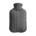 thumbnail image 1 of 2000ml Water-filled Hot Water Bottle + Knitted Cloth Cover Hand Warmer, 1 of 1