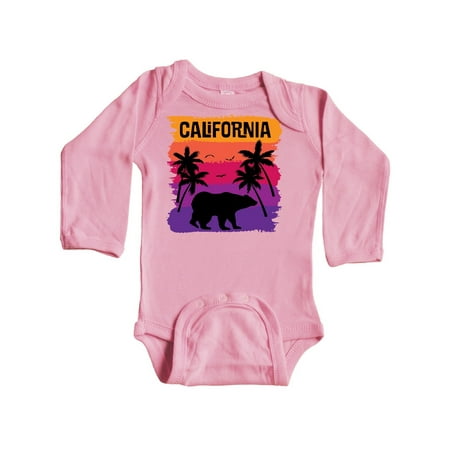 

Inktastic California Sunset Vacation Beach Gift Baby Girl Long Sleeve Bodysuit