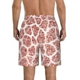 thumbnail image 3 of Yiaed Rose Gold Abstract Spots Print Men's Swim Trunks with Lining Quick Dry Sports Shorts Beach Shorts Boardshorts-XX-Large, 3 of 5