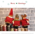 thumbnail image 4 of Inteprter Pequeño colgante de Navidad Santa muñeco de nieve Elk adorno de tela escritorio Festival colgante figurita nuevo juguete fiesta pared Windoe Kits de decoración para fiestas Papá Noel Inteprter HA069874-03, 4 of 6