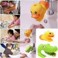 thumbnail image 3 of Faucet Extender, 1-piece Alligator Faucet Extender Hand Wash Basin Extender Bathroom Study Silicone Bench Aids, 3 of 5