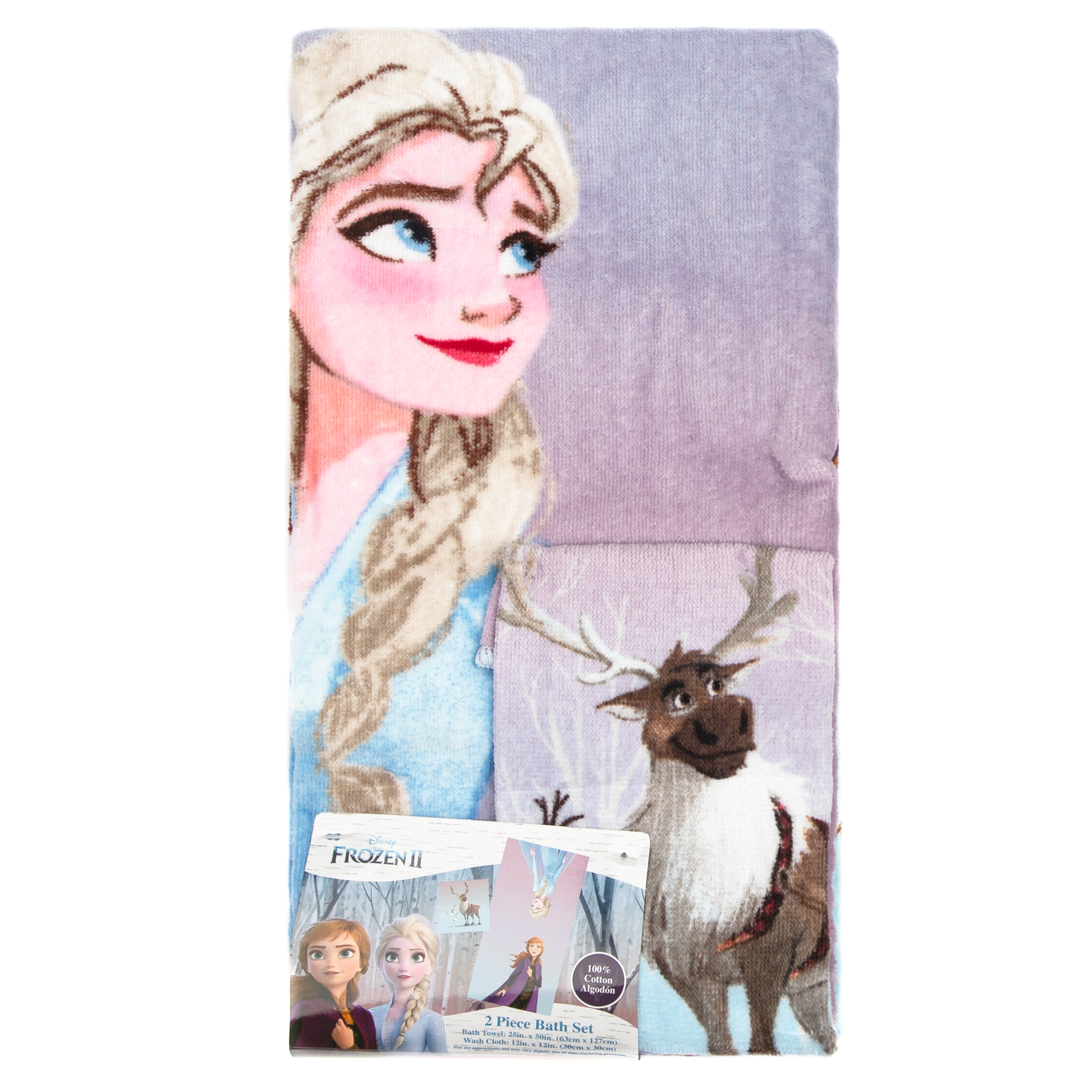Frozen Kids Cotton 2 Piece Towel and Washcloth Set - image 6 of 6
