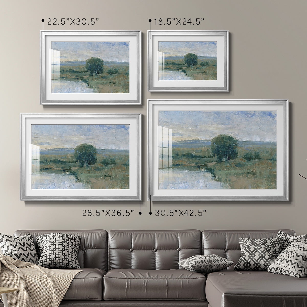 Riverbank Impression II Premium Framed Print - Ready to Hang