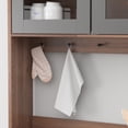 thumbnail image 2 of WIAWG 63" Modern Kitchen Pantry Storage Cabinet Large Wooden Sideboard Buffet hutch Cupboard Walnut/Black, 2 of 9