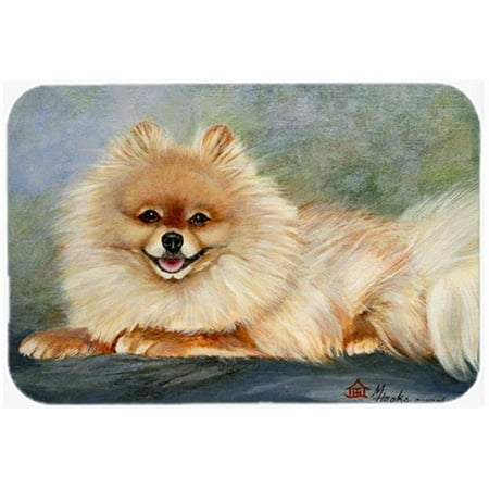 

Carolines Treasures Pomeranian Full Body Glass Cutting Board- Large