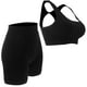 thumbnail image 4 of 1 conjunto de entrenamiento deportivo, conjunto de pantalones cortos de entrenamiento, conjuntos de gimnasio transpirables para mujer S/M, 4 of 6
