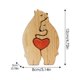 thumbnail image 3 of Grabado gratis, personalizado, familia de osos, rompecabezas de madera, regalo de cumpleaños de Navidad, escultura de apellido, 3 of 4