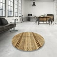thumbnail image 3 of Ahgly Company Indoor Rectangle Abstract Dark Bisque Brown Abstract Area Rugs, 4' x 6', 3 of 6