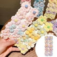 thumbnail image 2 of Baby Hair Ties Flower Hair Clips No Damage Scrunchie Cute Toddler Hair Accessories For Girls Kids Soft Gentle Hair Bands, 2 of 9