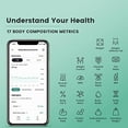 thumbnail image 2 of Amdohai Dara Smart BMI Digital Scale - Measure Weight and Body Fat - Most Accurate Bluetooth Glass Bathroom Scale (White), 2 of 8