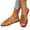 Brown_019, variant on Domuza Women's Casual Versatile Flat 2026 Spring Summer Trendy Textured Comfortable Beach Sandals Black 9(EU-42)