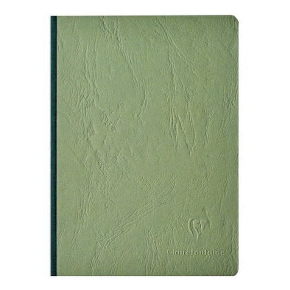 Clairefontaine Basic Large Clothbound Notebook (6 x 8.25) GREEN 192 Pages