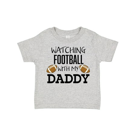 

Inktastic Watching Football with My Daddy Gift Toddler Boy or Toddler Girl T-Shirt