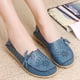 thumbnail image 4 of zapatos planos informales para mujer, zapatos de cuero para niñas, mocasines antideslizantes para mujer, zapatos de baile de bailarina suaves para enfermera de talla grande 34-44 femeninos, 4 of 5
