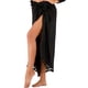 thumbnail image 3 of Sonducket de mujer, portátil, elegante, elástica, bohemia, transpirable, vacaciones de verano, compras, playa, faldas para jugar, ropa de Prendas para la parte inferior del cuerpo Largo negro, 3 of 6